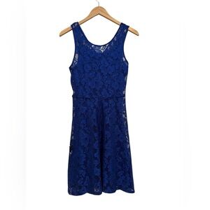 Express Blue Lace Dress